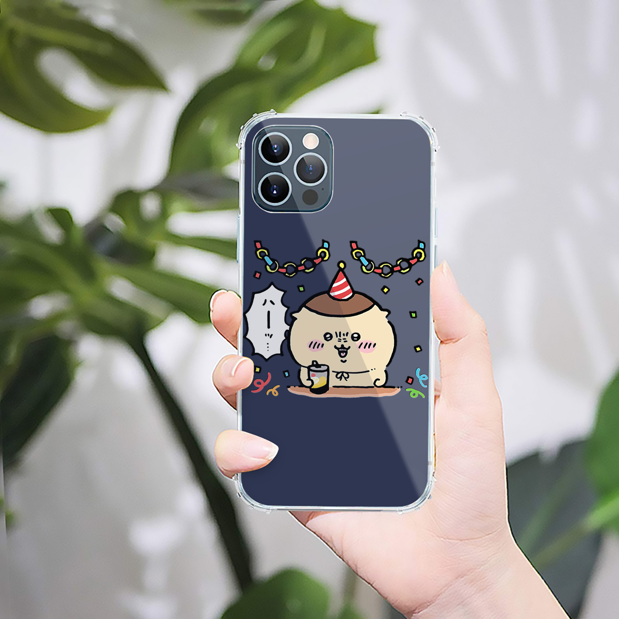 （画像用） ちいかわ くりまんじゅう Chii-kawa kuri manjū 【iPhone 12シリーズ対応】透明スマホケース（クリアソフトケース）
